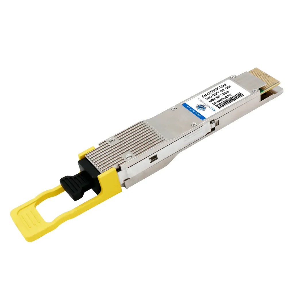 QSFP-DD 800G DR8 transceiver, 1xMPO-16, SMF 1310nm, up to 500m, pull tab